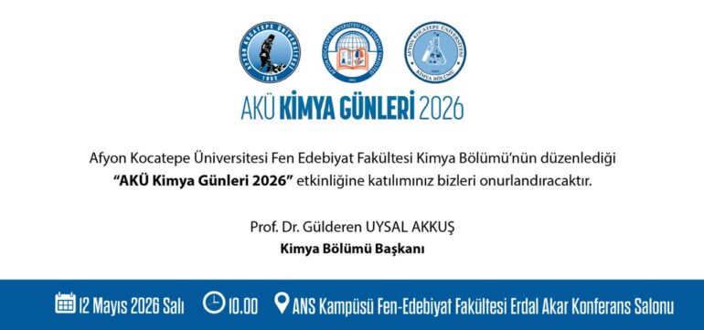 AKÜ Kimya Günleri 2026