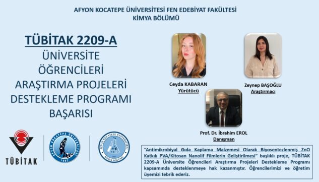 Öğrencilerimizin “2209-A Üniversite Öğrencileri Araştırma Projeleri Destekleme Programı” Kapsamındaki Başarıları